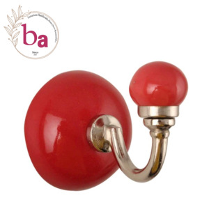 Direct Factory Price Wall Hanger <b>coat</b> <b>hooks</b> with ceramic knobs [CIH 132] - Product Image 1