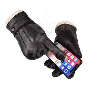Guantes de Invierno para Hombre, Estilo Sencillo, Impermeables, Transpirables, de Piel de Oveja de Alta Calidad, al por Mayor - Product Image 6
