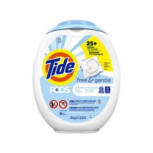 Vente en gros de dosettes de détergent à lessive Tide Free & Gentle fournies aux distributeurs mondiaux - Product Image 1