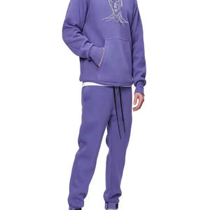 Venta caliente nuevo diseño Color sólido hombres bordado impreso chándal 100% algodón transpirable secado rápido precio de fábrica al por mayor - Product Image 3