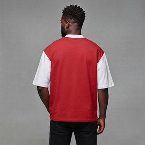 Nouvelle Arrivée T-shirts Homme Coupe Ample 210 g/m² 2 Couleurs Épaules Tombantes Anti-Boulochage Respirant 100% Coton - Product Image 2