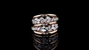 แหวนเพชรทรงแฟนซีที่เพาะเลี้ยงในห้องปฏิบัติการ |   แหวนดีไซน์หรูสำหรับงานปาร์ตี้และโอกาสพิเศษสำหรับผู้หญิง |   เครื่องประดับดีไซเนอร์ชั้นดี - Product Image 3