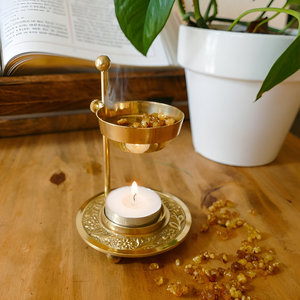 Brûleur d'huile essentielle en laiton Offre Spéciale Aromathérapie Aroma Burner Tealight Holder Wax Melt Warmer Nouvelle arrivée Meilleur prix garanti - Product Image 3