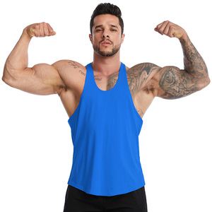 Camiseta sin Mangas para Hombre al por Mayor, 100% Algodón, con Logotipo OEM Personalizado, Lisa, para Entrenamiento, Deporte, Gimnasio, Camiseta sin Mangas - Product Image 4