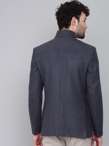 Blazer bleu paon classique pour homme, fourni directement par l'usine, idéal pour le bureau, les voyages et les tenues élégantes au quotidien, disponible au meilleur prix. - Product Image 4