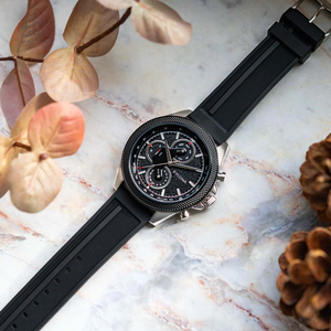 Montre <span class=keywords><strong>Homme</strong></span> Multifonction à Quartz, Acier Inoxydable et Silicone - Product Image 4