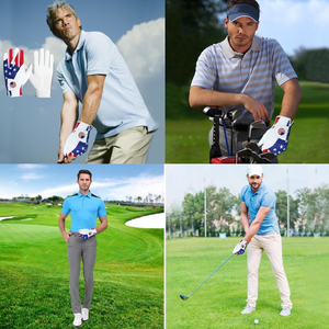 Venta al por mayor logotipo personalizado impreso impermeable piel de oveja guantes de golf de invierno protección UV nuevo diseño sublimación empuñadura deportes - Product Image 5