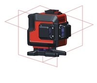Niveau laser rouge industriel professionnel à 360°, très vendu, avec précision de 1 mm/5 m et protection IP54 pour la construction