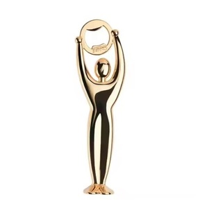 Ouvre-bouteille pour usage personnel, bar, cuisine, ouverture de bouteilles, décapant de bouchons, ouvre-bouteille finition or avec logo personnalisé - Product Image 1