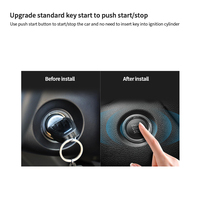 Système d'alarme de voiture EASYGUARD universel EC002-NFC-NS-AA, entrée sans clé passive et démarrage à distance du moteur, bouton de démarrage par pression