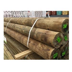 Postes de Pino Redondeados a Máquina - Postes de Madera de Alta Calidad para Cercas y Construcción - Product Image 1