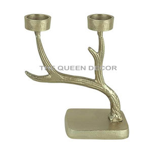 Portavelas de aluminio Premium con patrón decorativo para exhibición de mesa de boda ambiente romántico y evento - Product Image 2