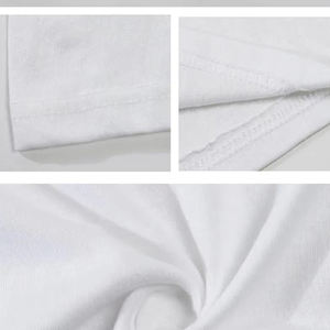 100% algodón en blanco liso Oem Logo blanco algodón blanco camiseta para hombres - Product Image 6