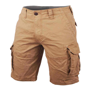 Pantalones cortos de estilo cargo de tendencia para hombres con cuatro bolsillos profundos servicio rápido ropa de fitness pantalones cortos para adultos - Product Image 1
