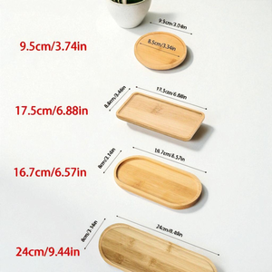 Ensemble de plaques d'alimentation pour bébé en bois écologique, logo gravé personnalisé, plateaux en bois dur naturel pour la restauration de nourriture biologique - Product Image 4