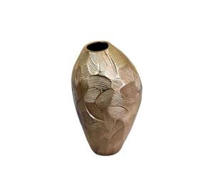 Vase à fleurs en métal léger résistant à la rouille décor de mariage de haute qualité bureau à domicile salon lit en laiton massif moderne fait à la main - Product Image 5