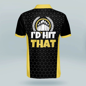 Custom Printed <b>Bowling</b> Polo <b>Shirt</b> 100% Polyester Quick Dry Breathable OEM Service New Arrival High Quality - Product Image 2