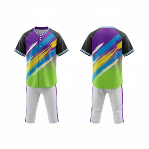 Uniforme de baseball à impression numérique pour le jour du match 2026, maille personnalisée ultra douce et respirante, 100% polyester, édition d'équipe unisexe, vente en gros - Product Image 5