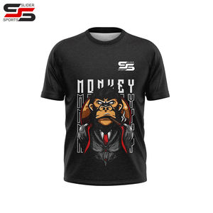 เสื้อทีเชิ้ตผู้ชายลายปักพลอยเทียมขนาดใหญ่พิเศษซักได้ตามต้องการ - Product Image 2