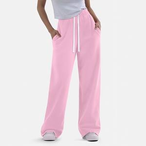 กางเกงจ็อกเกอร์ผ้าแคนวาสสำหรับผู้หญิง สไตล์สตรีทแวร์ สำหรับฤดูหนาว ระบายอากาศได้ดี เหมาะสำหรับออกกำลังกาย เอวกลาง ผ้าฝ้าย 100% มีเชือกผูก - Product Image 4