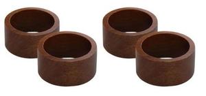 Ronds de serviette en bois rustiques de luxe faits à la main accessoires de dîner en bois naturel pour décor de Table de mariage de fête stockés - Product Image 2