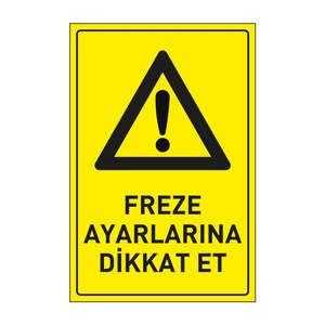 Panneau de sécurité Dekota 25x35 pour les paramètres de la fraiseuse, produit essentiel pour la protection sur le lieu de travail - Product Image 1
