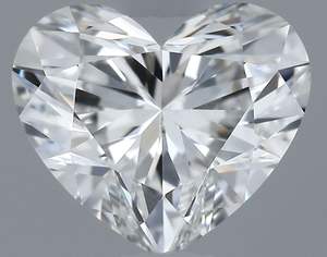 Synthétique 5,00 MM (0,50 CT) Forme de cœur Blanc E Color VVS1 Haute qualité pour certifié SHREERAJ SOLITAIRE Marque Indienne - Product Image 4