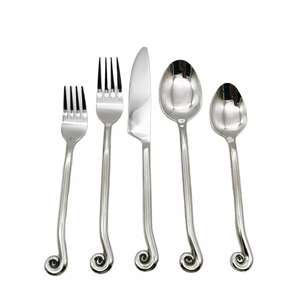 Hot <b>Sale</b> Embossed Hollow Gold Cutlery <b>Set</b> Stainless Steel Luxury <b>Knife</b> Fork Spoon Silverware Wedding Cutlery <b>Set</b> - Product Image 3