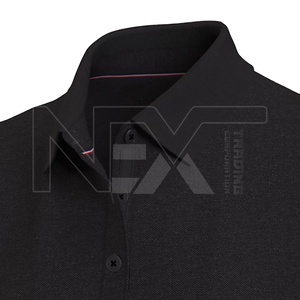 2025 de talla grande para hombres, polos de manga corta, estilo informal, algodón y tejido, transpirable, ajustado, ajustado, con Color sólido - Product Image 3