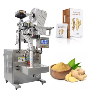 Máquina de sellado de envasado de polvo de ginseng en polvo de jengibre completamente automática Máquina de envasado de polvo de bolsita de sellado de tres lados