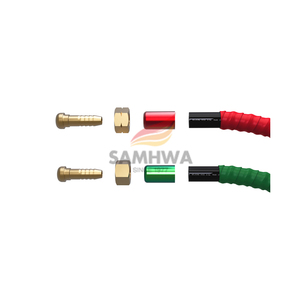 SAMHWA Long-Lasting Flame-Resistant EPDM Twin Welding <b>Hose</b> (WG-L-02) Flexible Outdoor <b>Rubber</b> for Household Use Fast Delivery - Product Image 1
