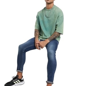 Maillots d'été décontractés formels imprimés avec logo personnalisé 100% coton à séchage rapide lavé à l'acide poids lourd fibre de bambou - Product Image 1