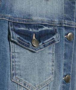 Veste en jean pour femme, design personnalisé, 100% coton, veste en jean décontractée, solide, de haute qualité, haut en jean - Product Image 5