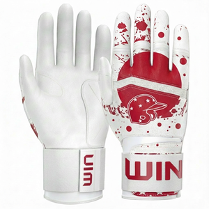 Gants de baseball et de softball personnalisés à thème de drapeau avancés, prêts à l'impression, résistants aux déchirures, antidérapants, ajustés, gants de frappe de baseball - Product Image 6