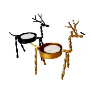 Design élégant bougeoir renne bougeoir en métal de qualité supérieure pour Diwali Festival Home Decor Décoration de table - Product Image 5