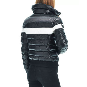 Automne hiver femmes laine doublé couleur unie vestes à bulles fermeture éclair chaud Logo personnalisé tricoté séchage rapide respirant vêtements d'extérieur - Product Image 5