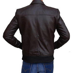 Chaqueta de Cuero para Hombre de Alta Calidad con Logotipo Frontal en Tela de Lona, Diseño Personalizable y Características Impermeables - Product Image 6