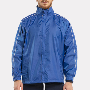 Nueva ropa de moda Color liso Hombres Chaqueta cortavientos Capucha desmontable Precio bajo Logotipo personalizado Impreso Hombres Anorak Chaqueta - Product Image 4