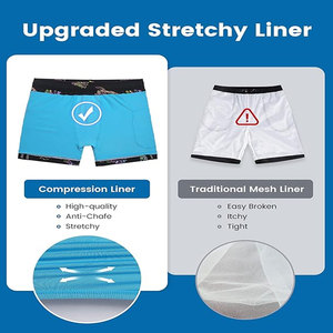 Shorts de bain décontractés pour hommes PERFECT FASHION, 100% coton, séchage rapide, écologiques, respirants, coupe-vent, cordon de serrage, taille mi-haute, personnalisés - Product Image 4