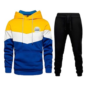 Mens Tracksuit Thick Warm Cuffed <b>Hoodie</b> Bottoms Fleeced - Product Image 3