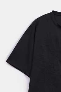 Vente en gros T-shirts 100% coton de haute qualité pour femmes, col ras du cou profond, séchage rapide, respirant, taille plus, conception unie, coupe ample - Product Image 6