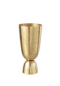 Ensemble de 3 vases à fleurs en laiton poli avec motifs artisanaux, design moderne et écologique pour la décoration de maison de luxe - Product Image 5