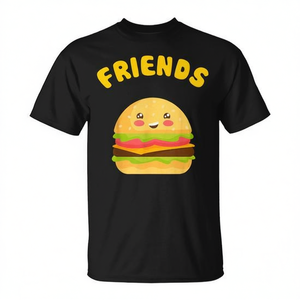T-shirt promotionnel assorti Kawaii Fries <span class=keywords><strong>Burger</strong></span> 22 BFF pour meilleurs <span class=keywords><strong>amis</strong></span> - Product Image 2