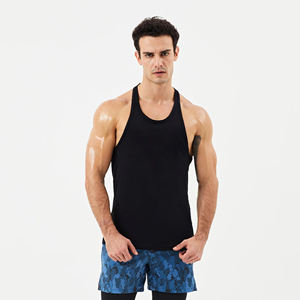 Camiseta sin mangas de gimnasio para hombre, camiseta personalizada de talla grande, 100% de algodón, de secado rápido, transpirable y cómoda para Fitness - Product Image 1