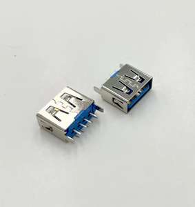 Conector Vertical USB 3.0 Tipo A Hembra de Alta Velocidad, Cobre de 4 Pines, Temperatura de Funcionamiento de -40~85°C - Product Image 3