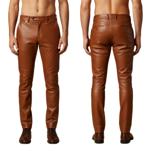 Pantalones Casuales de Cuero para Hombre, Ligeros, de Color Sólido, Resistentes al Viento, Transpirables, los Más Vendidos, Ropa Urbana en Oferta - Product Image 4