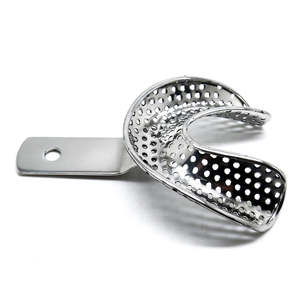 Conception de vente chaude 2023 meilleure vente plateaux dentaires plateaux d'impression en acier inoxydable plateaux de dents dentaires - Product Image 1