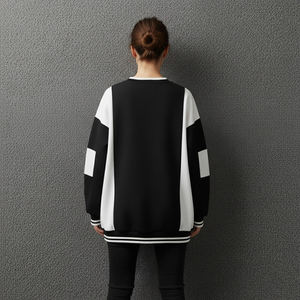 Sweat-shirt en molleton délavé à l'acide pour femme, mélange polyester/coton 300g, hiver, écologique, respirant, décontracté, best-seller - Product Image 2