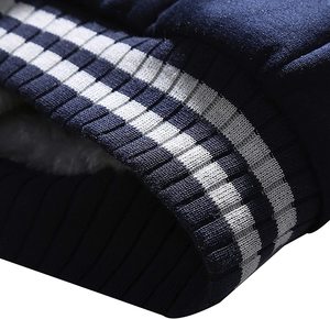 Sudadera con capucha de piel sintética para hombre, Logo personalizado y colores, cremallera pesada, Invierno - Product Image 6