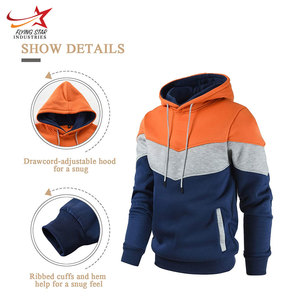 Haute Qualité Hommes Tech Polaire Pull Hoodies Brodé Patchwork Vêtements Personnalisable Hiver Sweat-Vente En Gros Plaine - Product Image 6